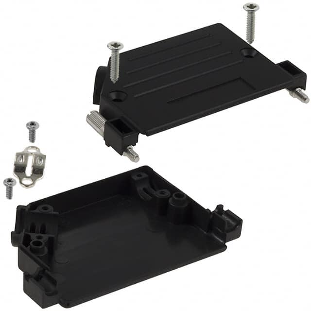 974-037-010-011 NorComp Inc.  Capots de connecteurs D-Sub en forme de D